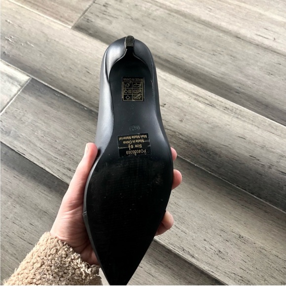 Journee Collection ‘Jadde’ Black Sock Style Booties w/ Kitten Heel & Pointed Toe - Picture 6 of 11